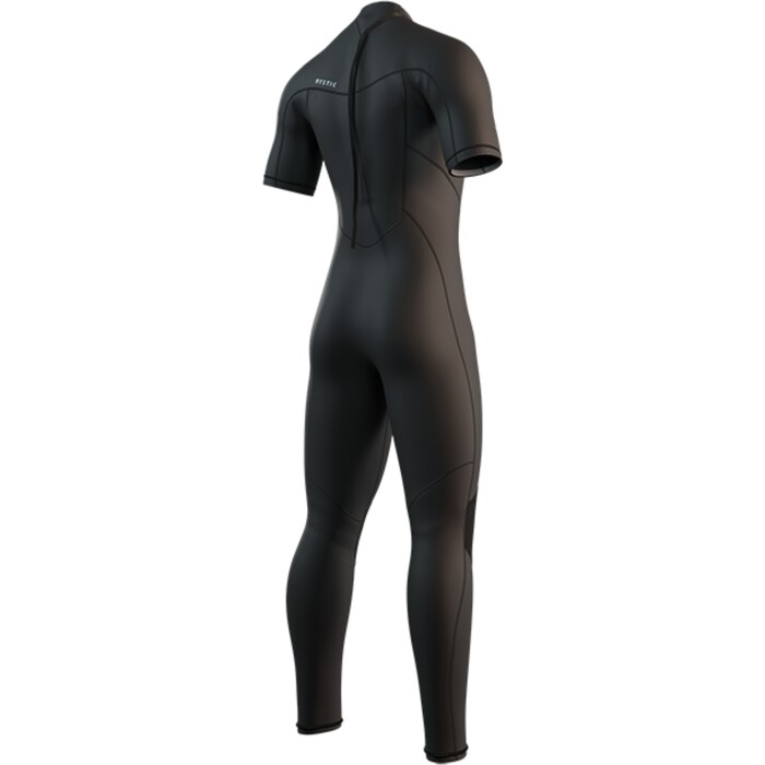 2025 Mystic Mens Brand 3/2mm Short Arm Back Zip Flatlock Wetsuit 35000.250033.900 - Black